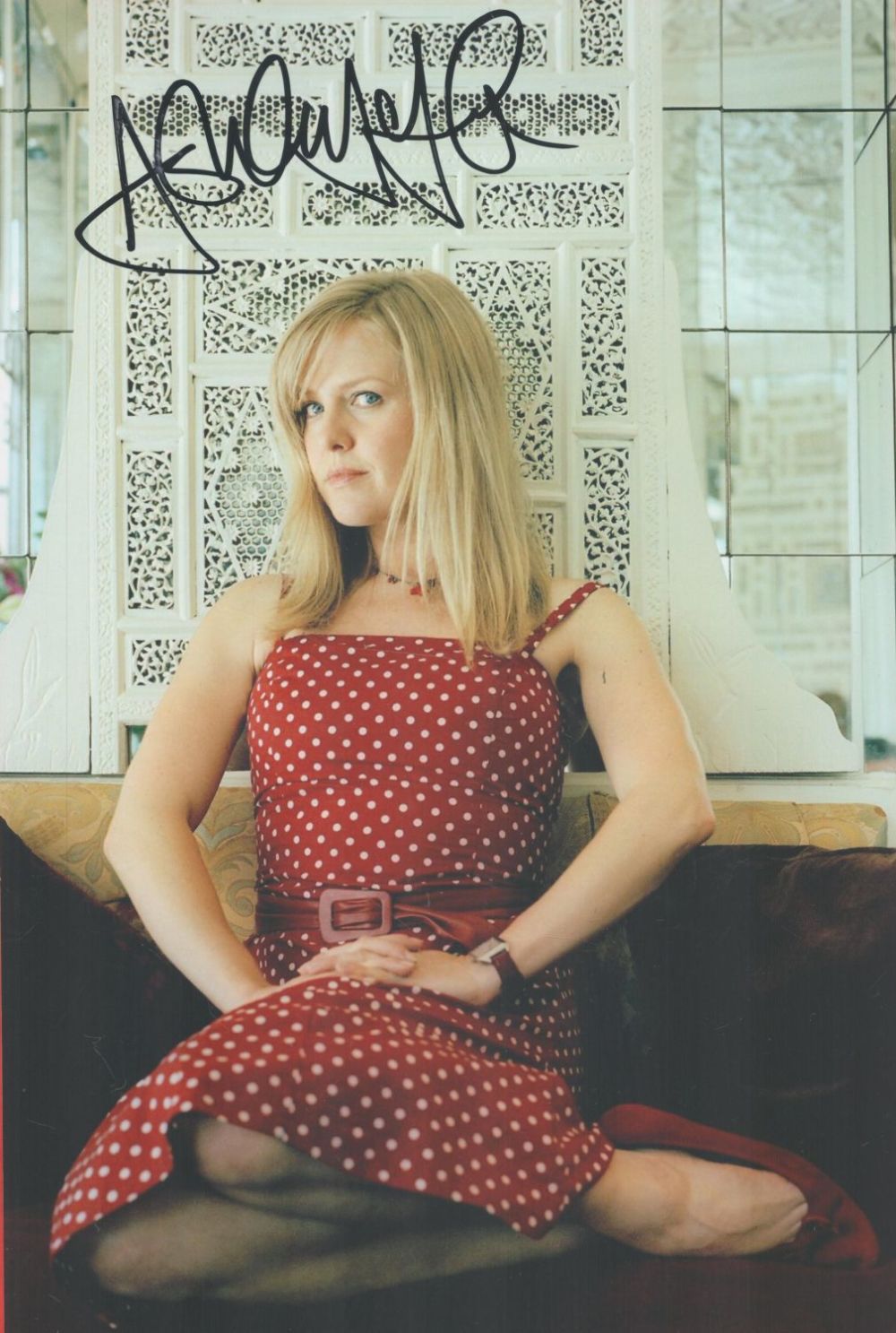 Lot 52: Actor, Ashley Jensen signed 12x8 colour photograph. Jensen...