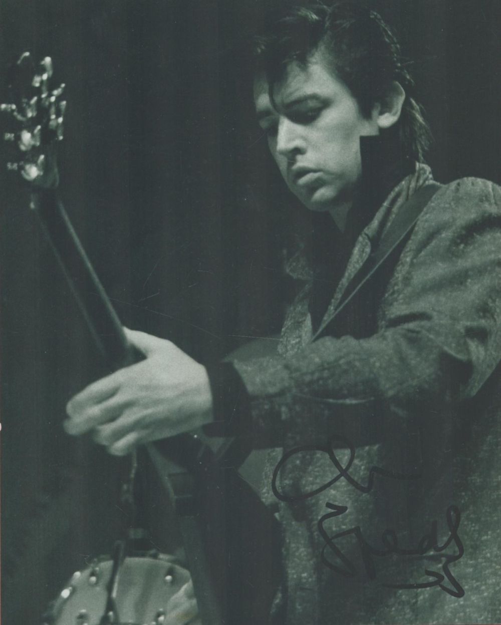 Lot 63: Chris Spedding signed 10x8 black and white photo....