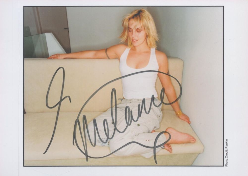 Lot 91: Mel C signed 7x5 colour photo. Mel C...
