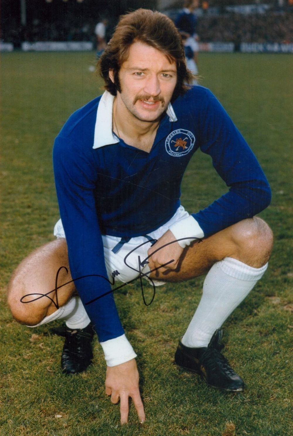 Lot 113: Frank Worthington signed 12x8 colour photo pictured during...
