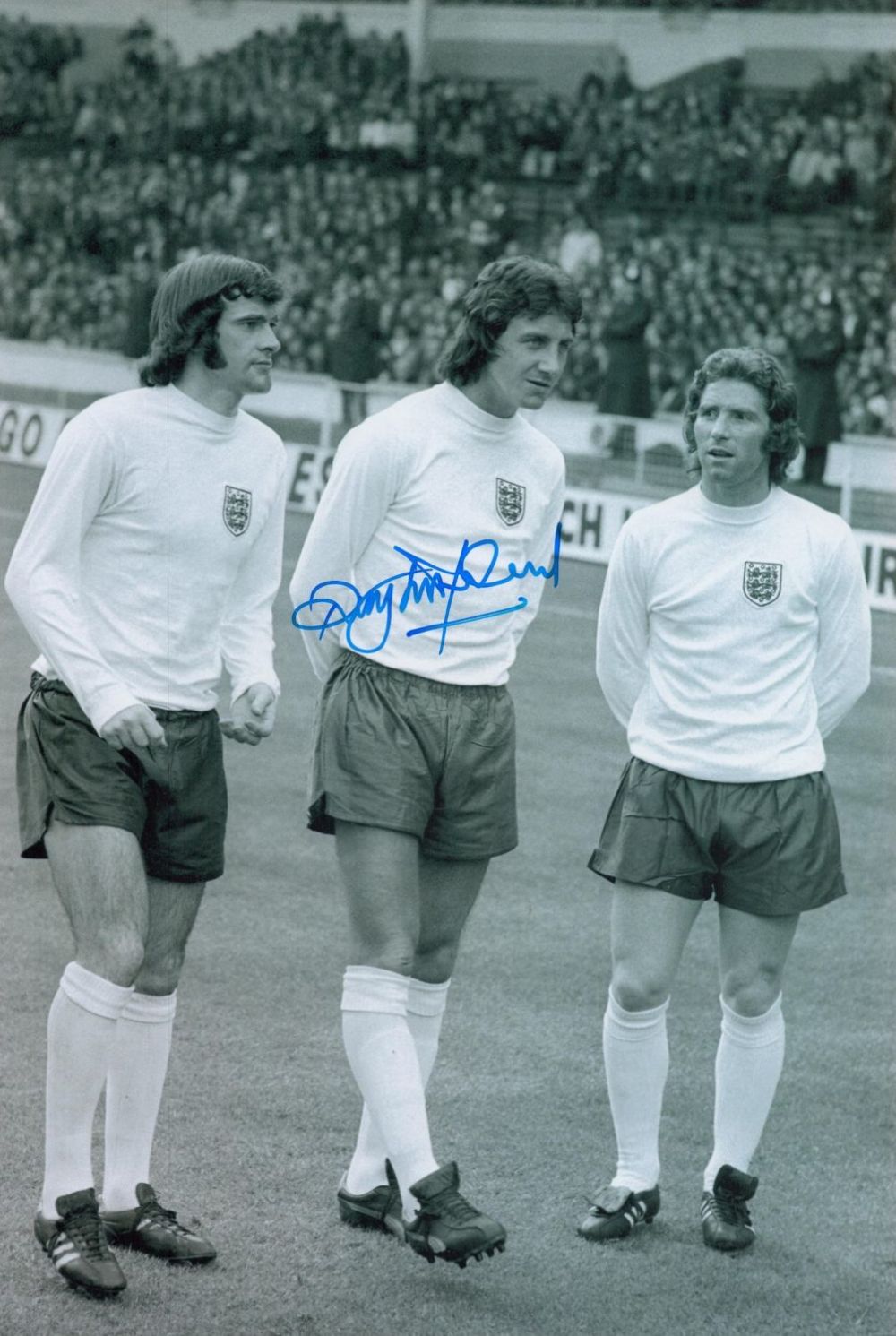Lot 116: Roy McFarland signed 12x8 black and white photo...