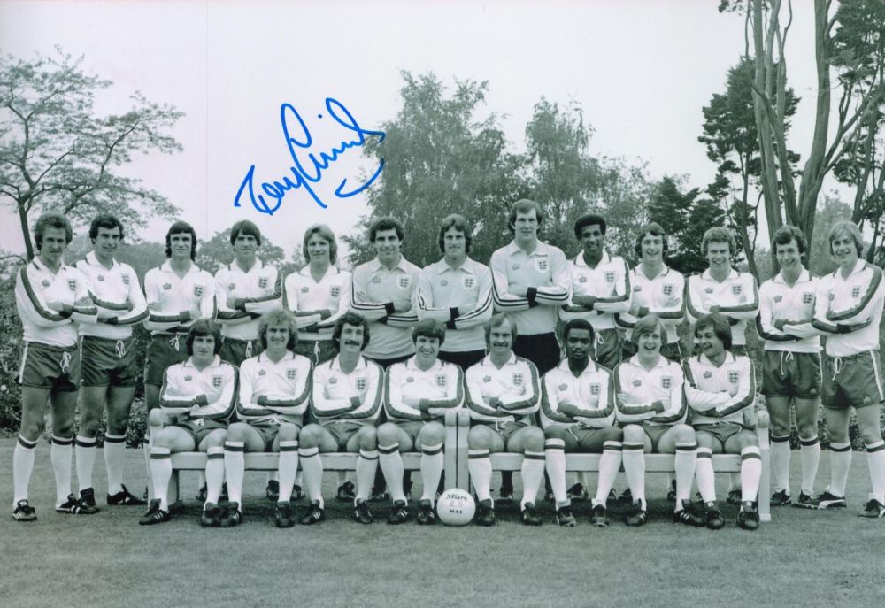 Lot 117: Tony Currie signed 12x8 black and white photo...