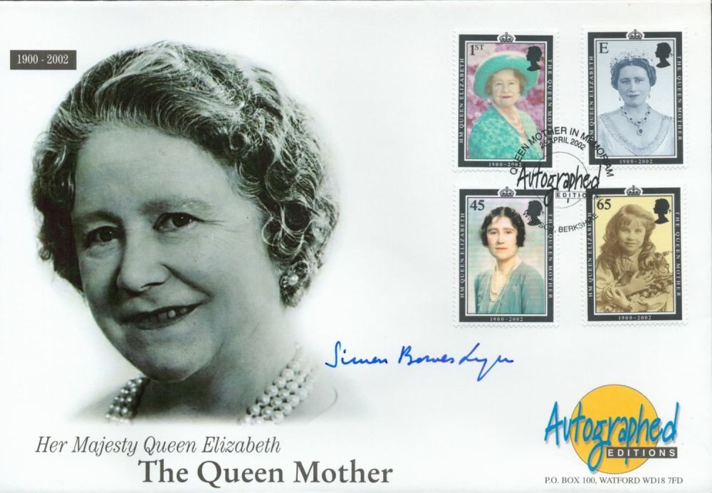 Lot 140: Simon Bowes Lyon signed Her Majesty Queen Elizabeth...