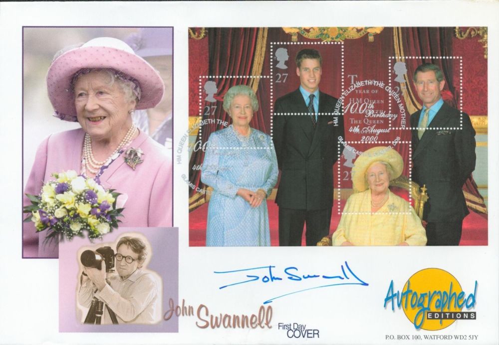 Lot 142: John Swannell signed Autographed Editions FDC. 4 8...