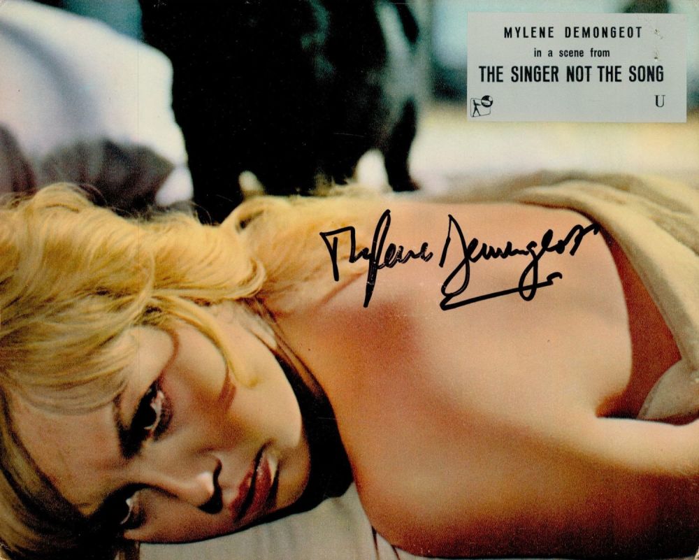 Lot 150: Mylene Demongeot Signed 10 x 8-inch Colour Vintage...