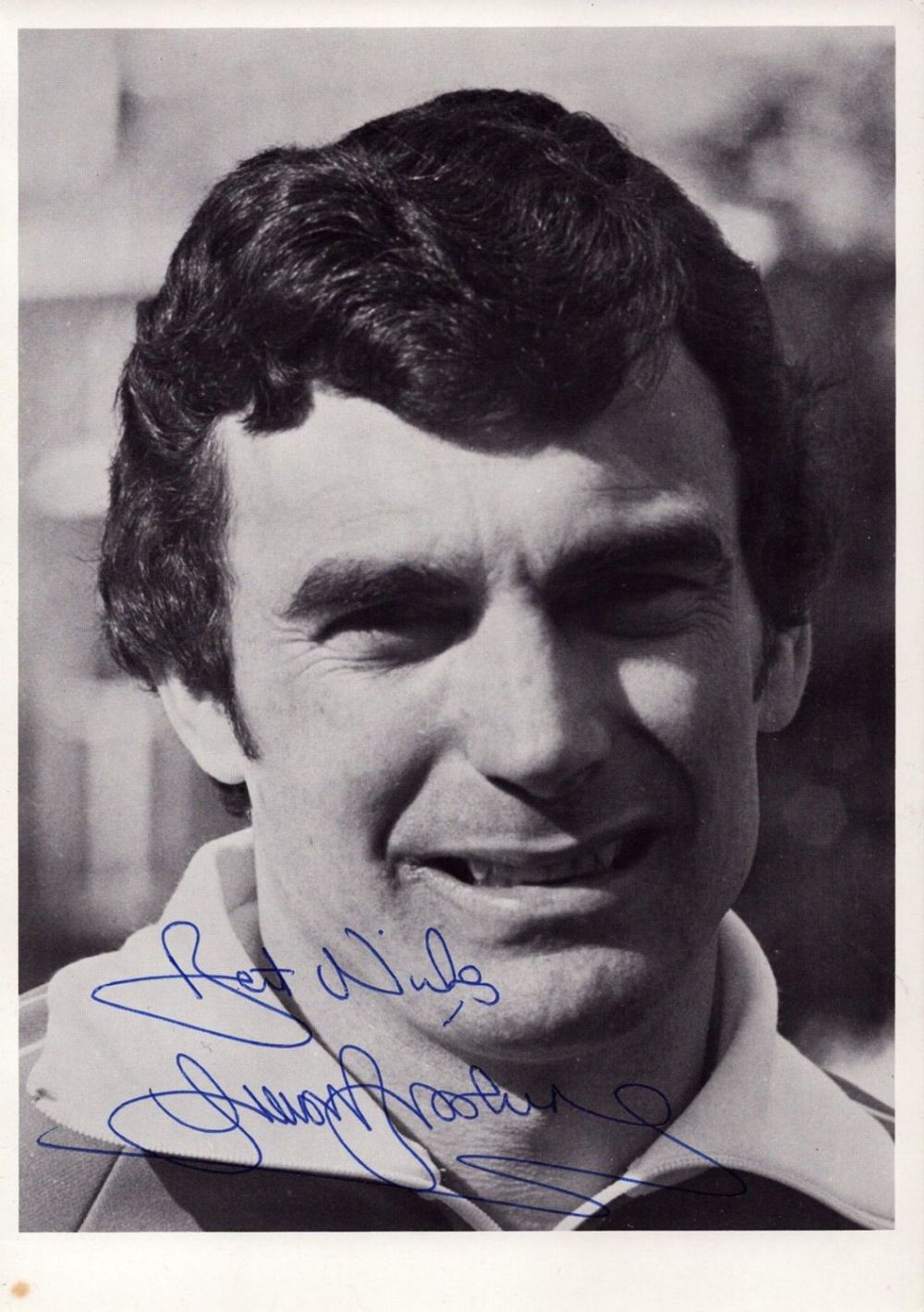 Lot 154: Football Trevor Brooking signed 8x6 vintage black and...