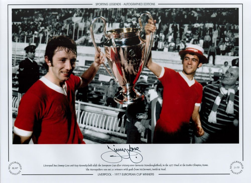 Lot 196: Jimmy Case Signed 16 x 12 Colourised Autograph...