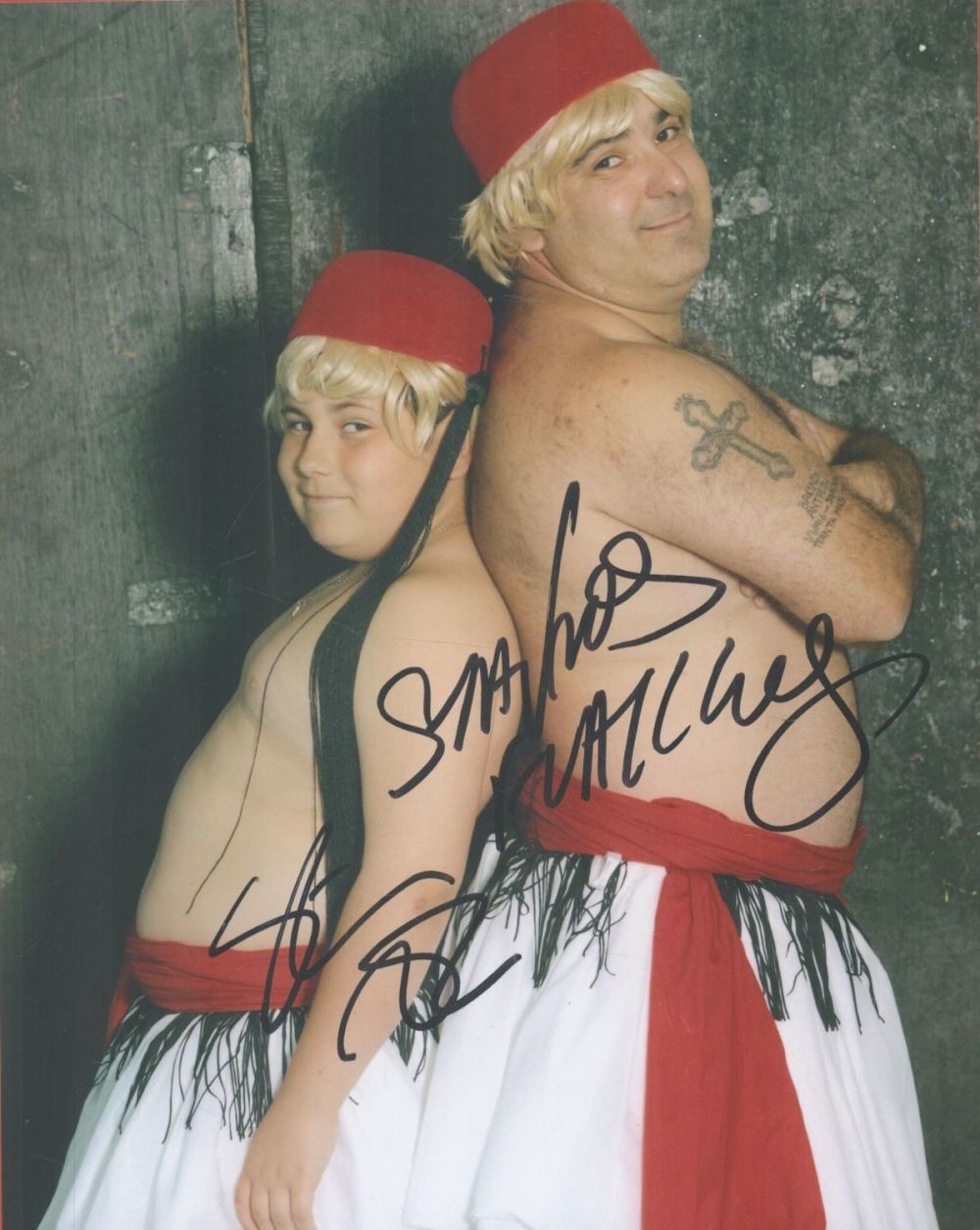 Lot 203: BGT Act, Stavros Flatley signed 10x8 colour photograph...