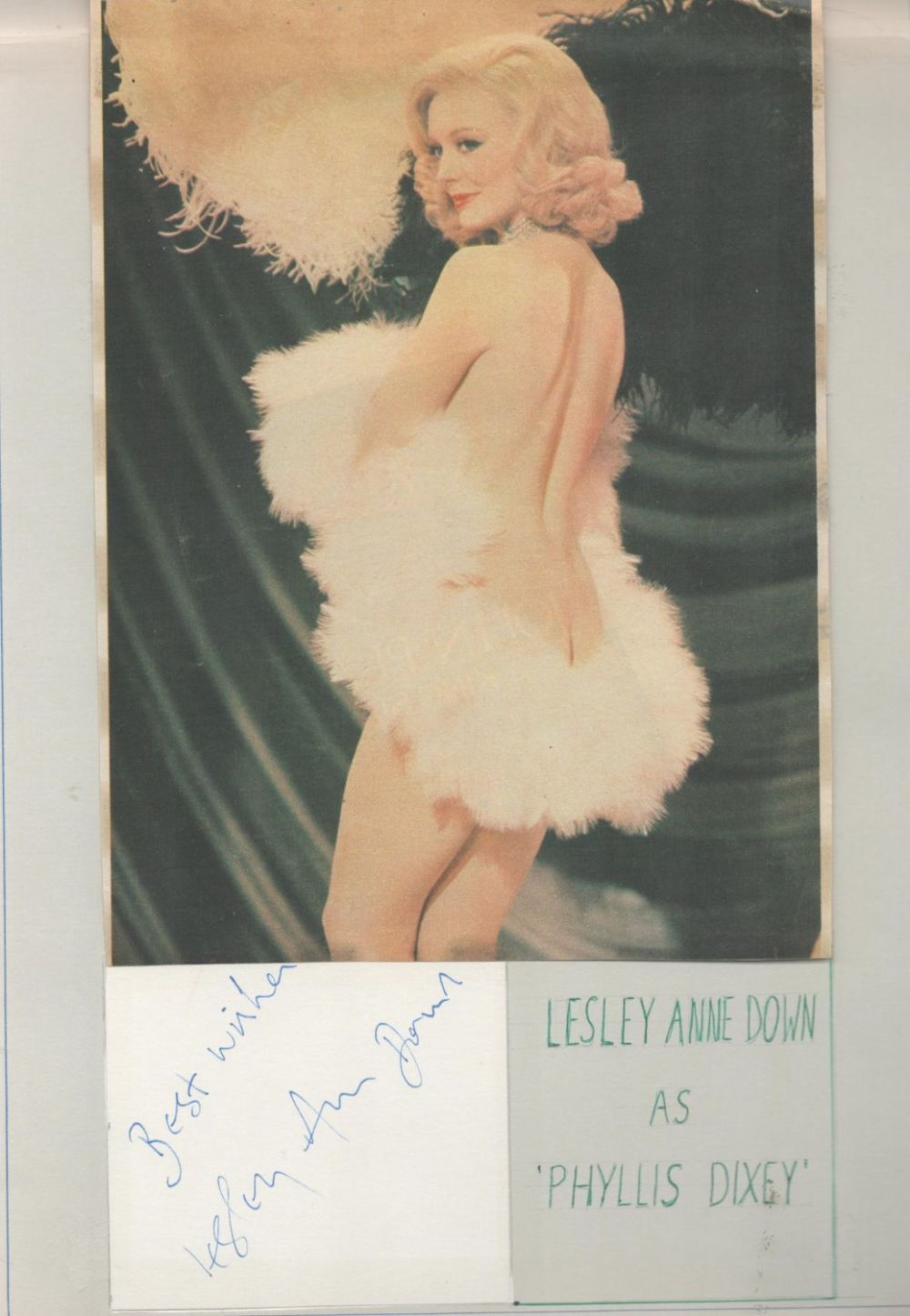 Lot 244: Lesley Ann Down 10x8 inches signature piece includes...