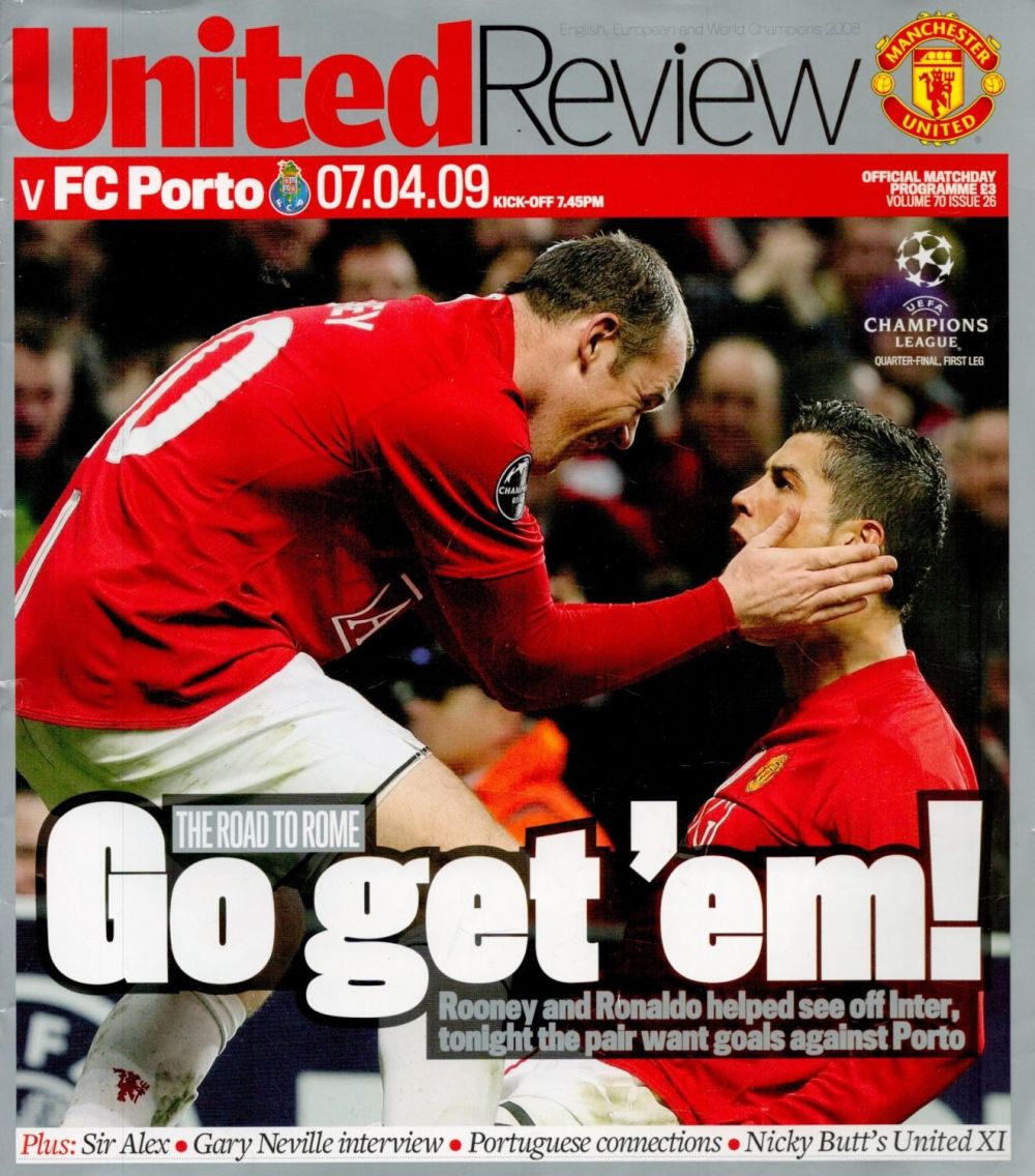Lot 245: Man Utd United Review Matchday Programme From Champions...