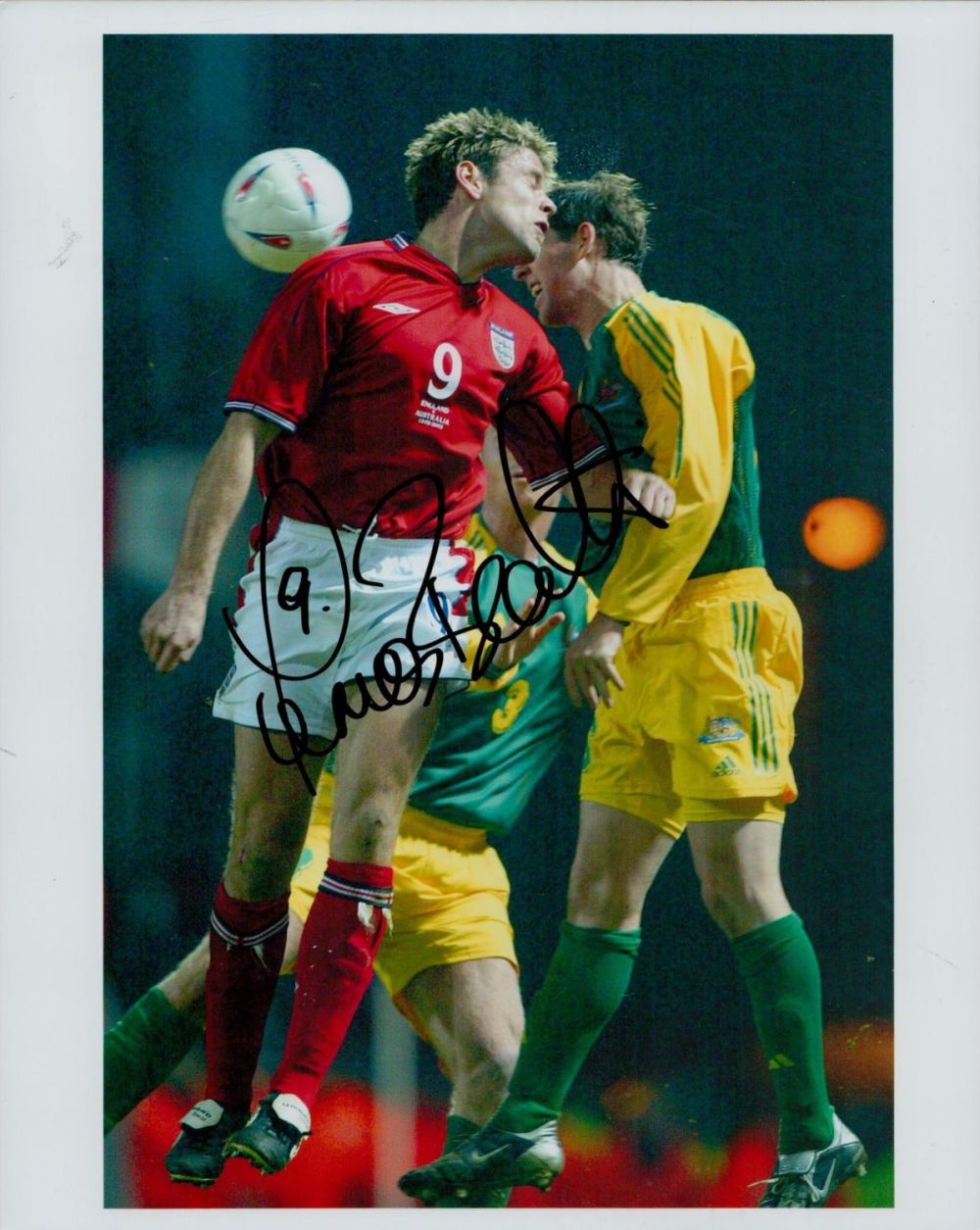 Lot 250: Football. James Beattie Signed 10x8 inch Colour England...