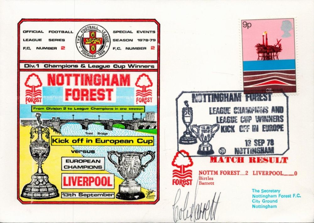 Lot 294: Colin Barrett signed Nottingham Forest v Liverpool Div....