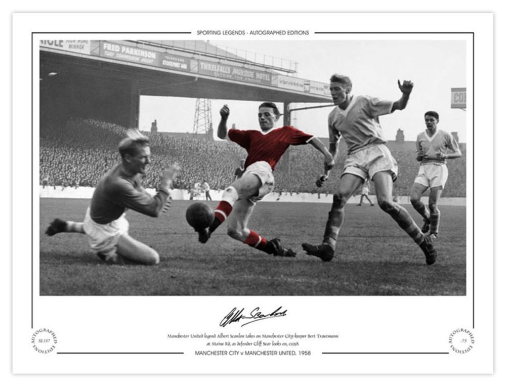 Lot 344: Football Autographed ALBERT SCANLON 16 x 12 Limited...