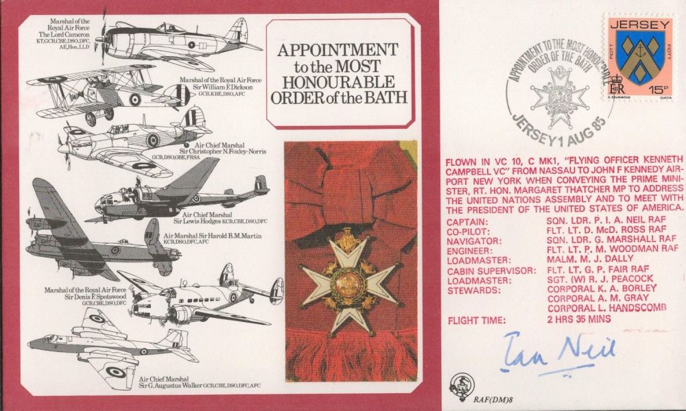 Lot 375: Sqn Ldr Ian Neil Signed Appointment to the...