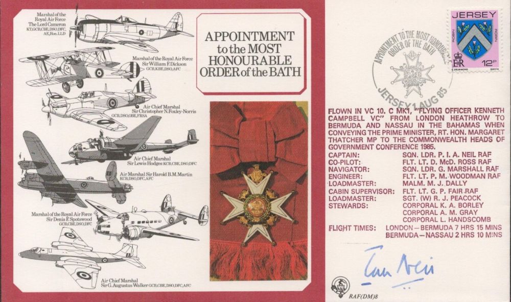 Lot 376: Sqn Ldr Ian Neil Signed Appointment to the...