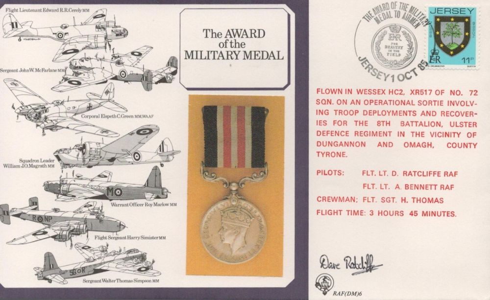 Lot 379: Flt Lt Dave Ratcliffe Signed The Award Of...
