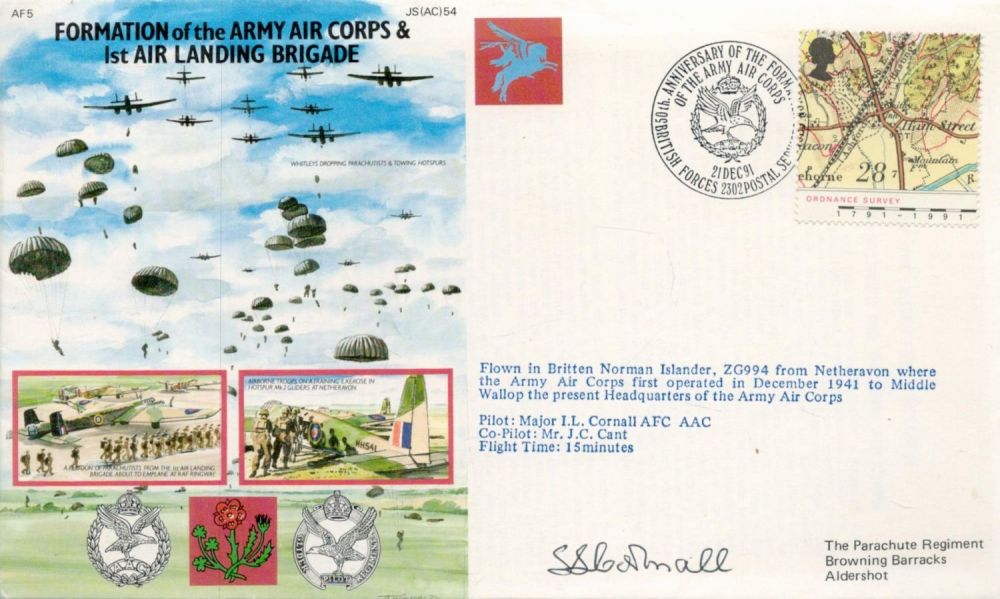 Lot 385: Major I. L. Cornall AFC AAC Signed Formation...