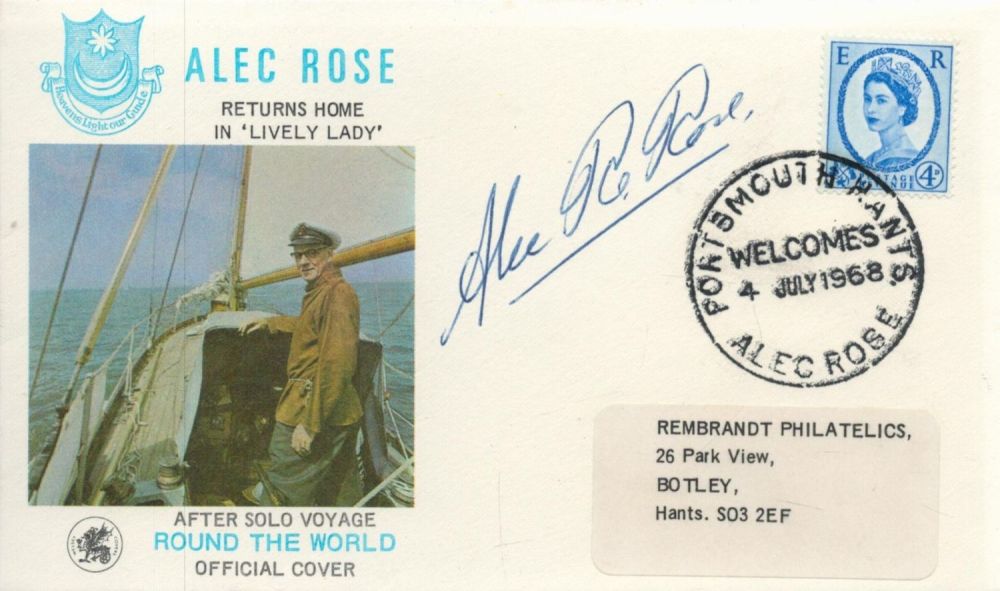 Lot 393: Sir Alec Rose Signed Alec Rose First Day...