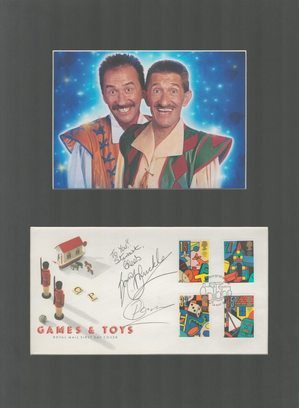 Lot 401: Chuckle Brothers Comedy Act Signed First Day Cover...