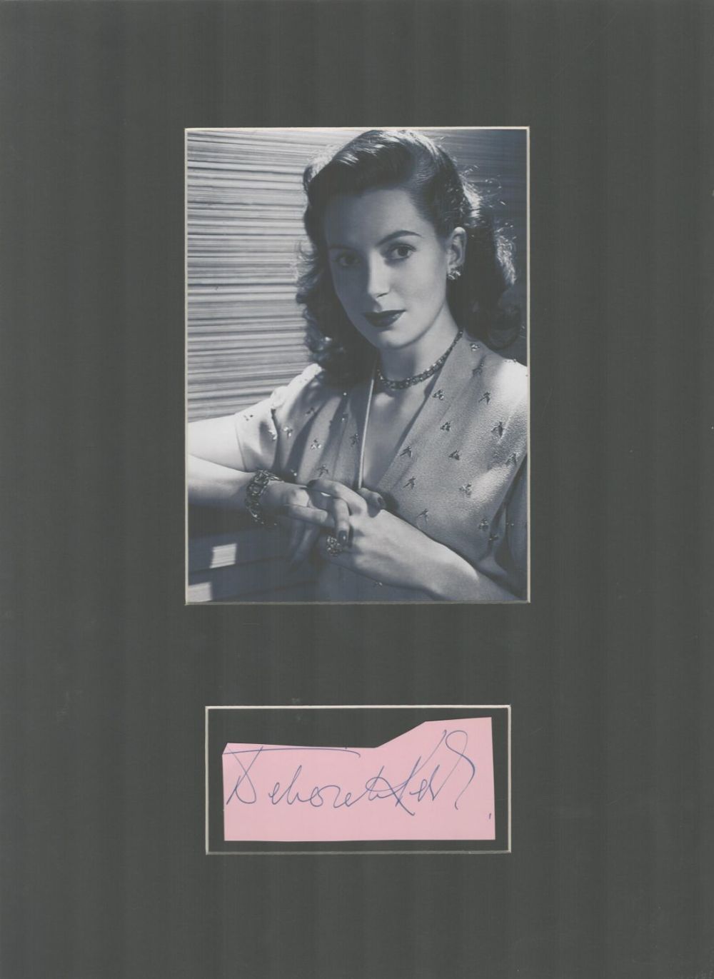 Lot 403: Deborah Kerr, 1921-2007, Actress Signed Page With 11x15...