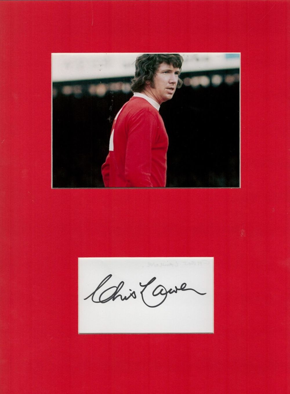 Lot 407: Chris Lawler Signed Card With Manchester United 11x15...