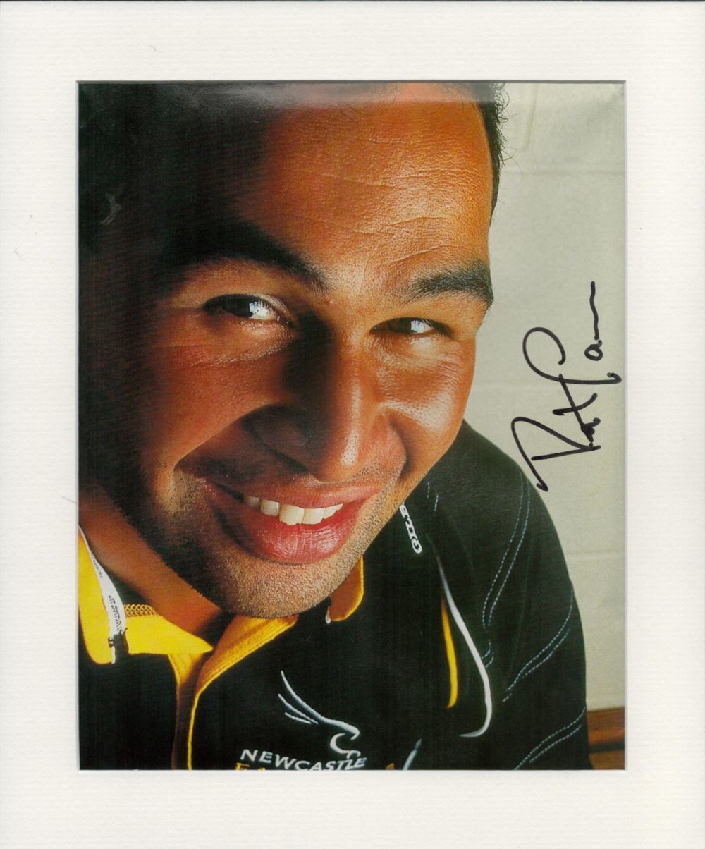 Lot 420: Rugby. Pat Lam Signed Magazine Page in Black...