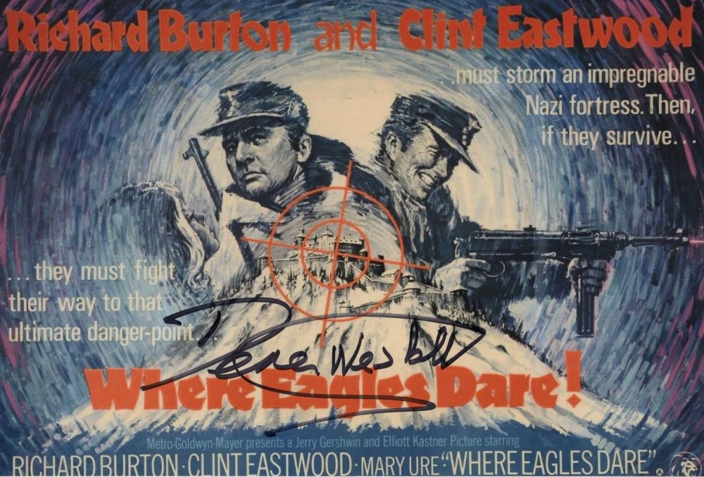 Lot 541: Where Eagles Dare classic war movie 8x12 inch...