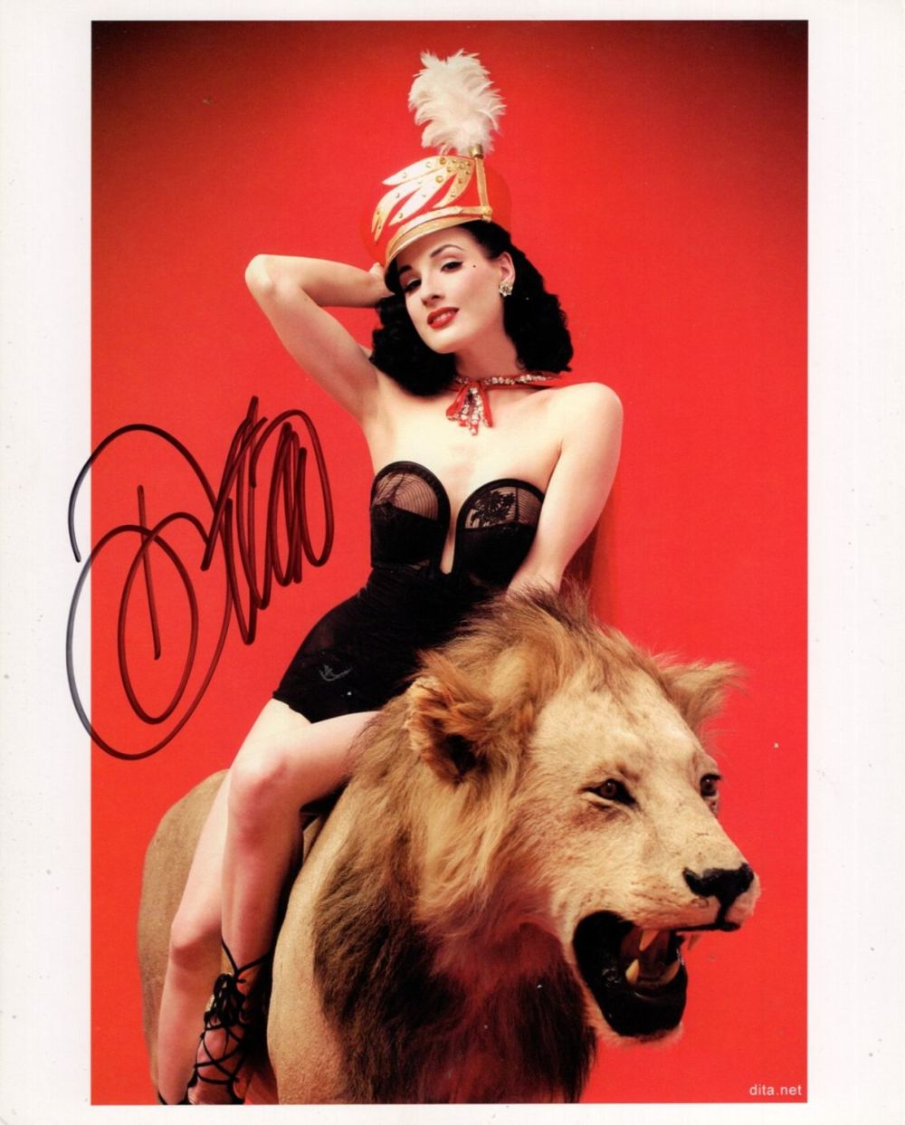 Lot 570: Dita Von Teese the queen of Burlesque signed...