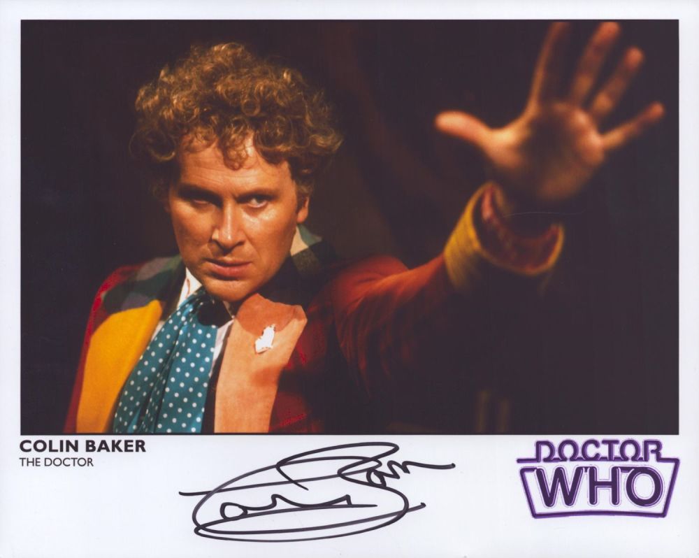 Lot 66: Colin Baker signed 10x8 inch colour Doctor Who...