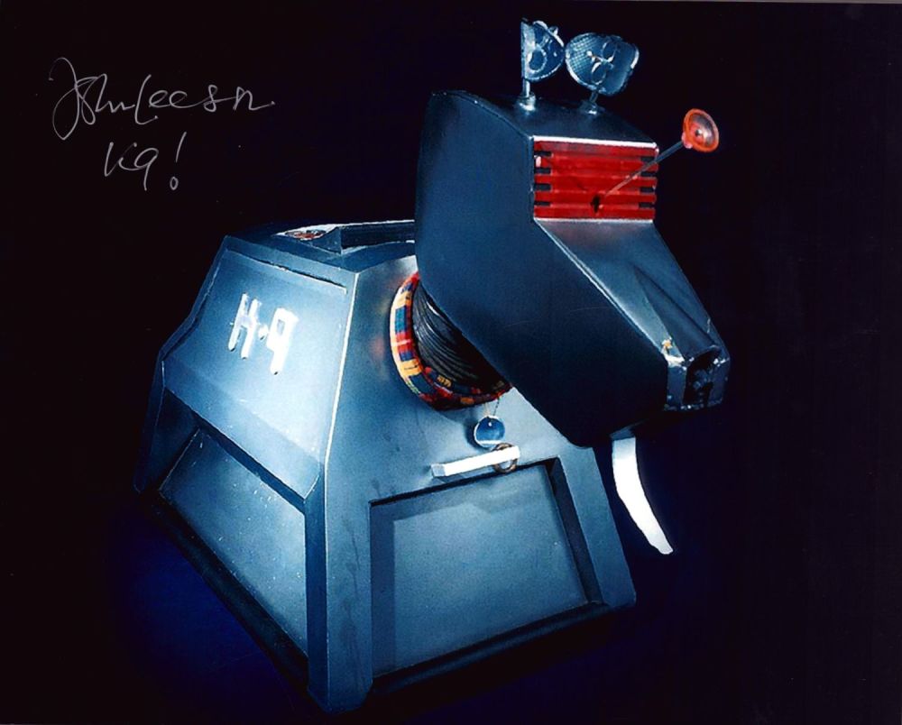 Lot 77: John Leeson signed 10x8 inch K9 Doctor Who...