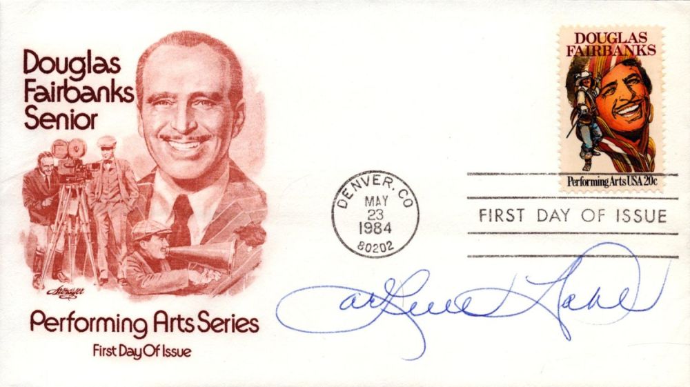 Lot 95: Arlene Carol Dahl signed Performing Arts Series FDC....