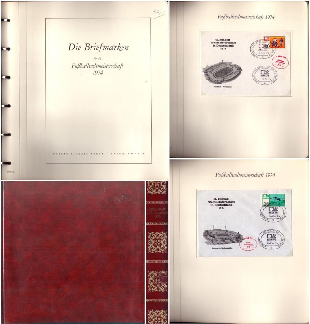 Lot 107: 1974 German World Cup FDC binder, approx 47...