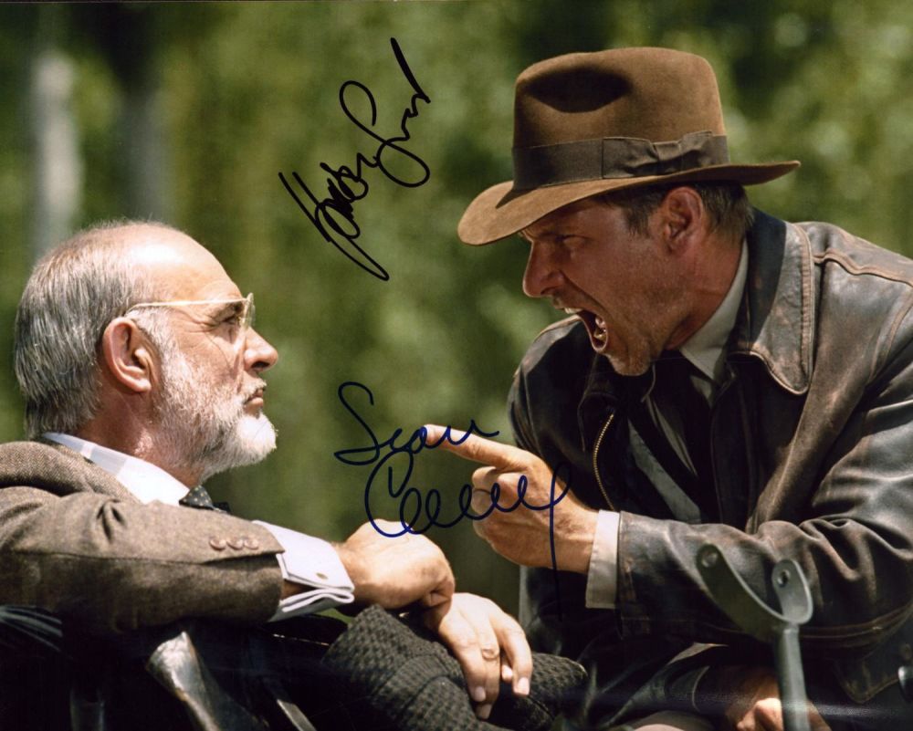Lot 110: Harrison Ford and Sean Connery signed Indiana Jones...