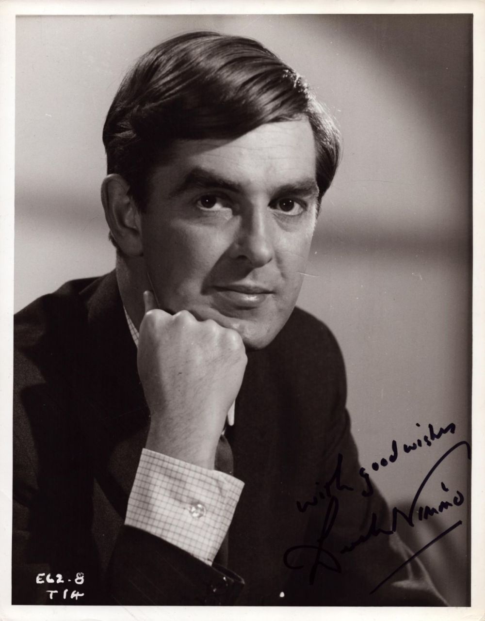 Lot 128: Derek Nimmo signed 10x8 inch black and white...
