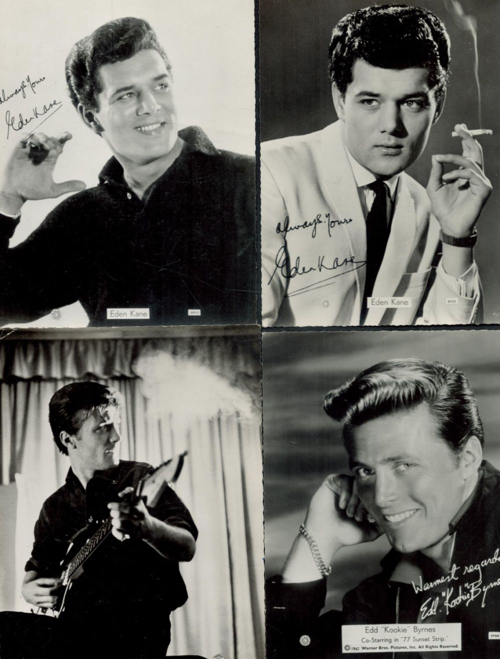Lot 161: Vintage Music Photos Signed & unsigned (printed signatures)...