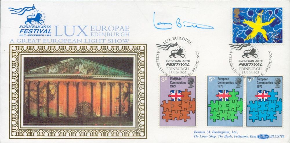 Lot 664: Leon Brittan signed FDC. 13/10/92 Edinburgh postmark. Good...