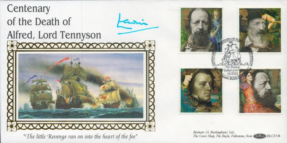 Lot 674: Lewin signed Tennyson FDC. 10/3/92 Cornwall postmark. Good...