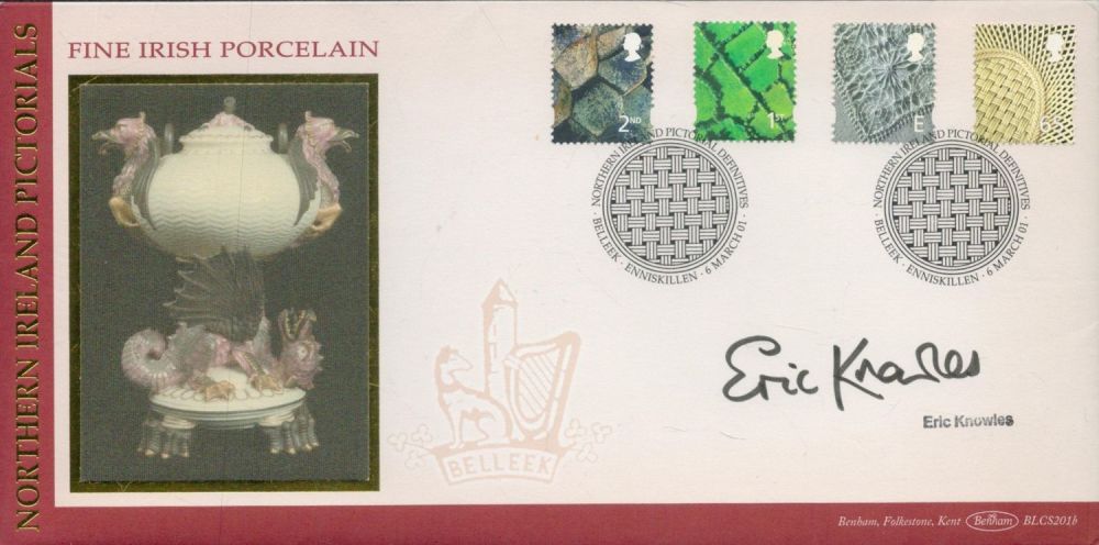Lot 686: Eric Knowles signed Northern Ireland pictorial definitives FDC....