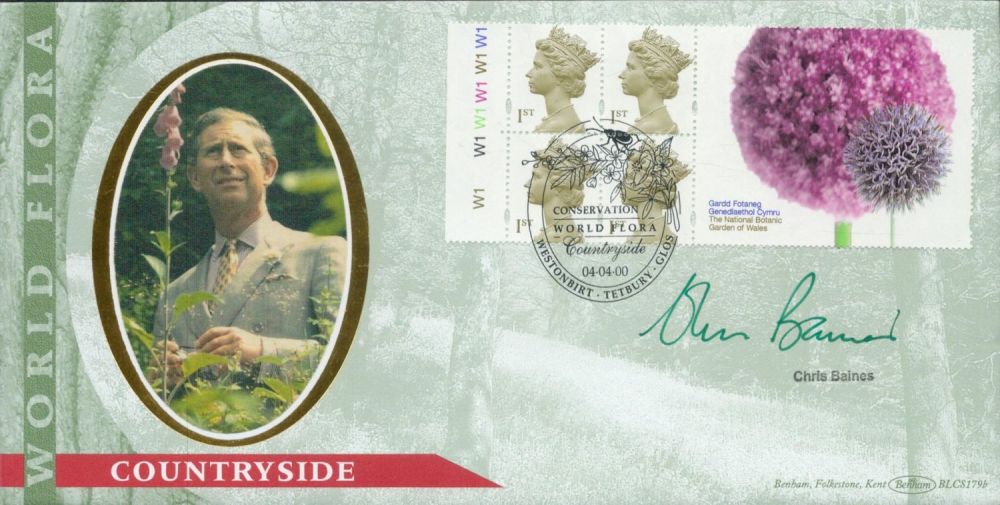 Lot 689: Chris Baines signed Countryside FDC. 4/4/00 Westonbirt postmark....