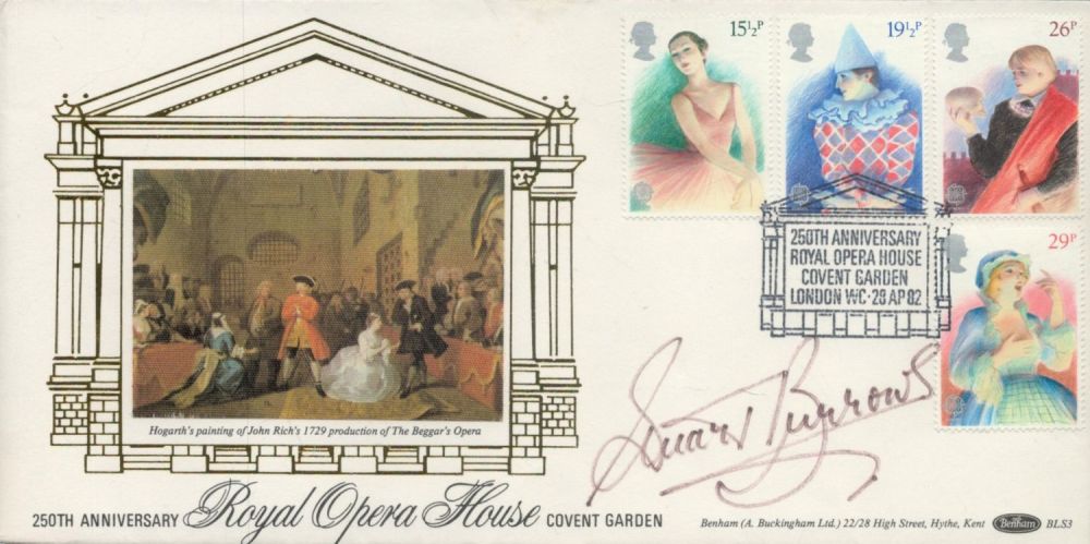 Lot 728: Stuart Burrows signed Royal Opera House FDC. 28/4/82...