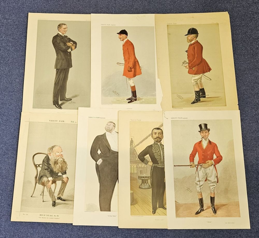 Lot 59: 7 Vanity Fair Prints Collection. Titled:- Navy Control....