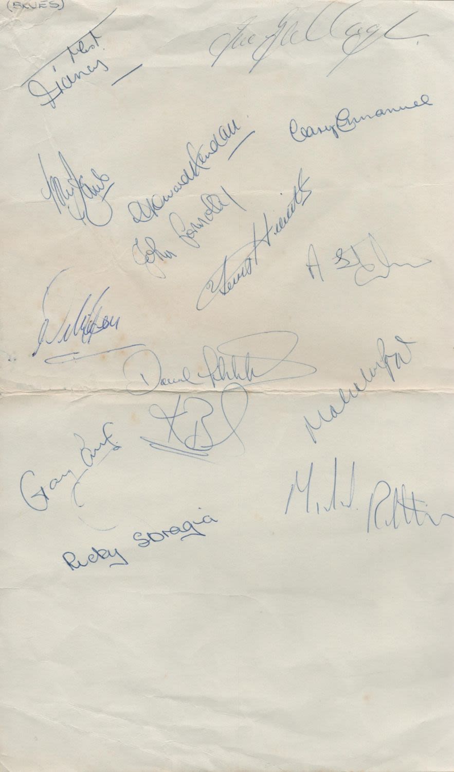 Lot 67: Birmingham City FC Signature Collection on 13 x...
