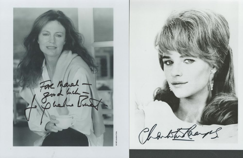 Lot 69: Jacqueline Bisset and Charlotte Rampling, actresses. Two signed...