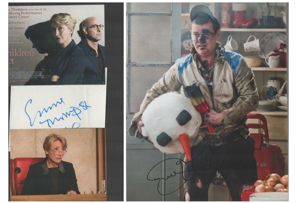 Lot 73: Tv Film collection of 2 colour photos. Signatures...