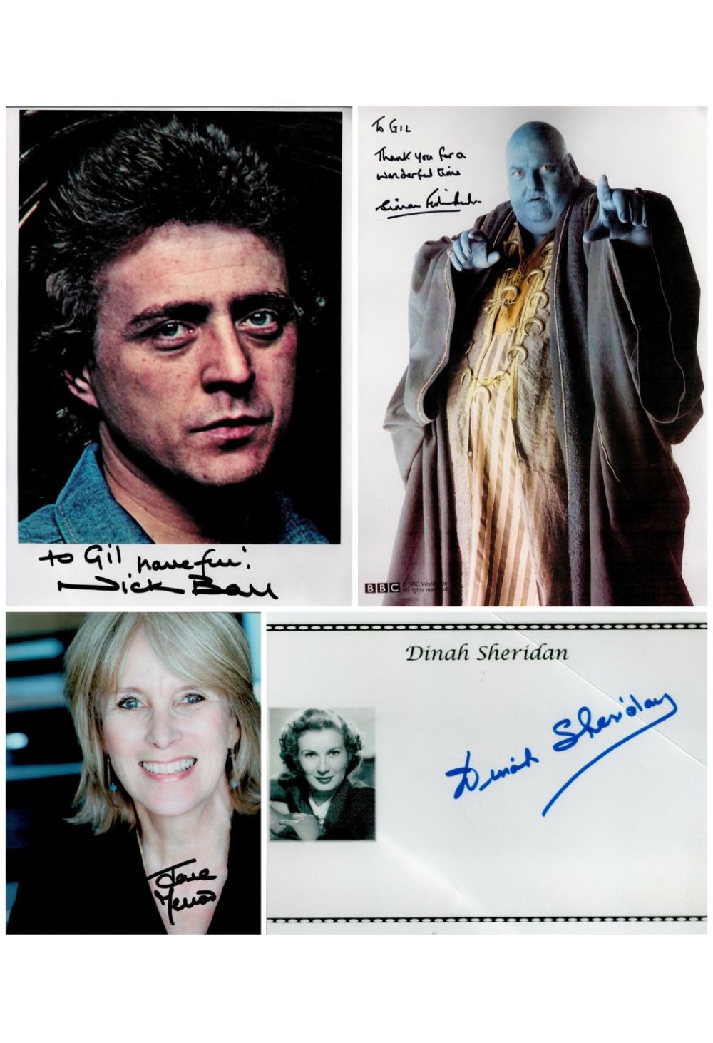 Lot 79: Tv Film collection of 5 signed items. 3...