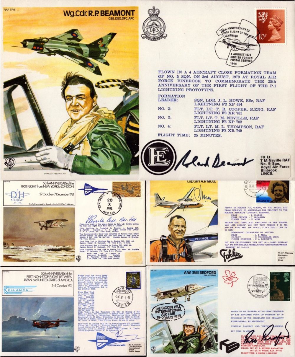 Lot 85: Military collection of 5 FDC. Signatures such as...