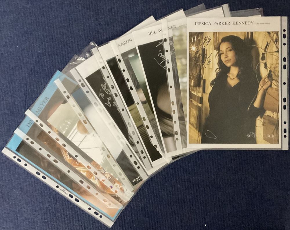 Lot 99: TV/FILM collection of 10 signed multi sized promo...