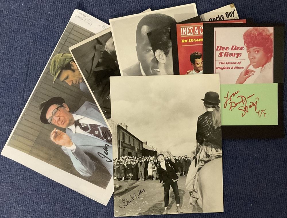 Lot 100: Entertainment collection of a variety of signed pieces...