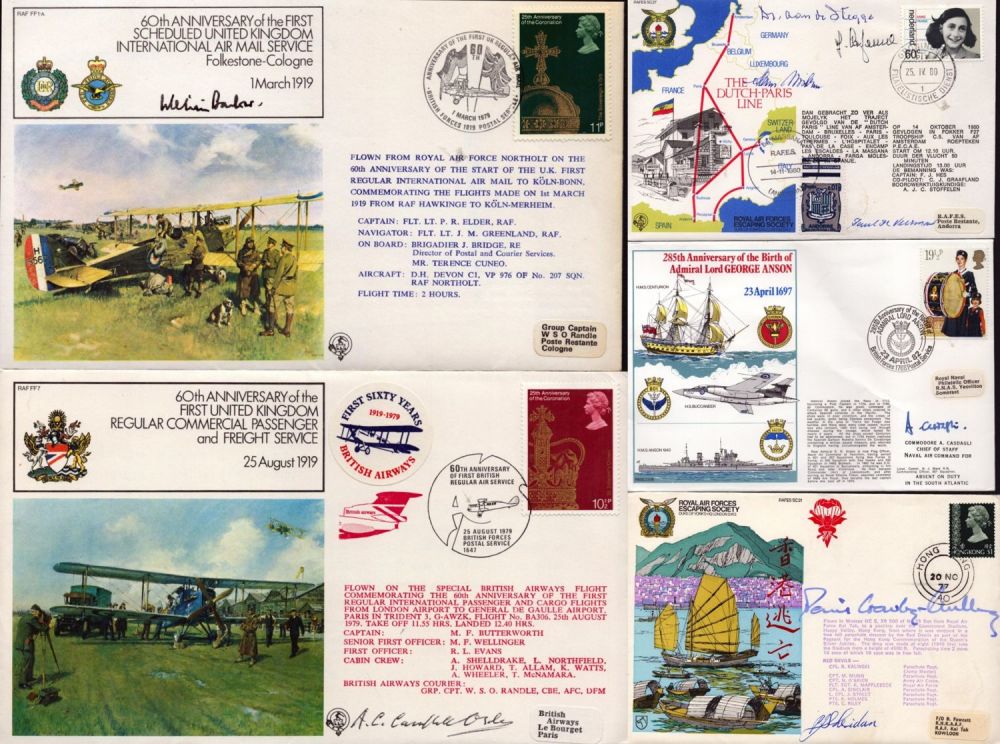 Lot 121: Military Collection of 5 x signed FDCs including...