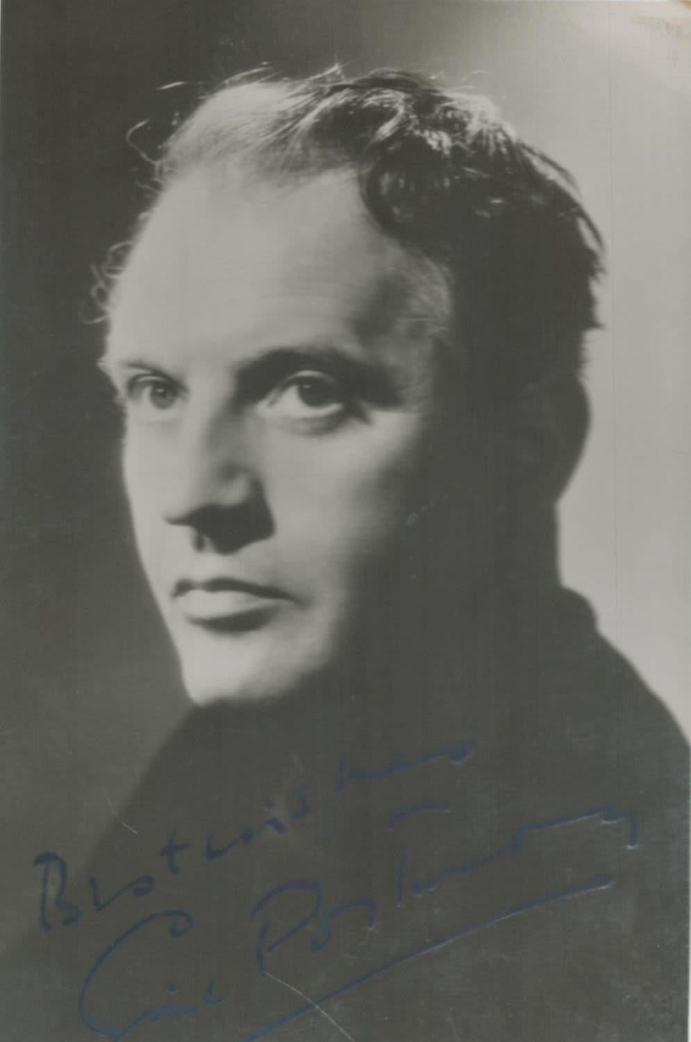 Lot 138: Eric Portman signed vintage black & white photo...